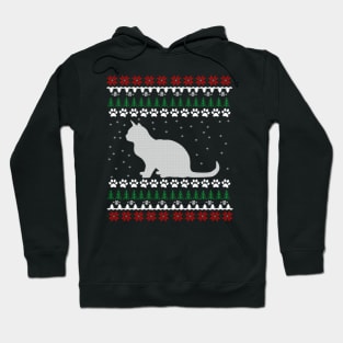 Cat Lover Ugly Christmas Sweater Gift Cute Hoodie